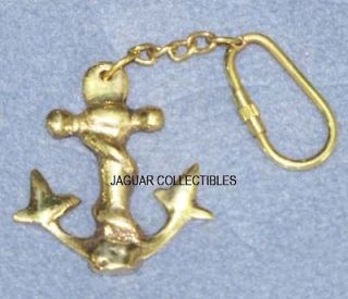 COLLECTABLE NAUTICAL MARINE KEY RING BRASS SHIPS ANCHOR KEY CHAIN