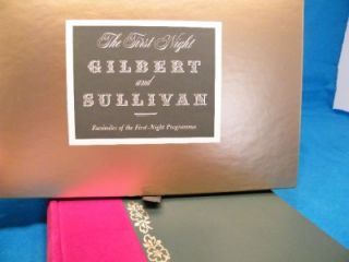   Club The First Night Gilbert Sullivan with Opera Programmes