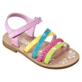 New Multi Color Strap Sandals Pink Yellow Blue Green 7 8 9 10 11 12