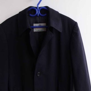 AQUASCUTUM London Belted Trench Coat Navy Blue Large