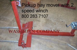 Pickup Truck Economical HD Winch Hay Bale Spear Unit W
