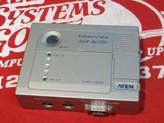 Aten CS 142 MiniView KVM Switch Box (2 Computers)