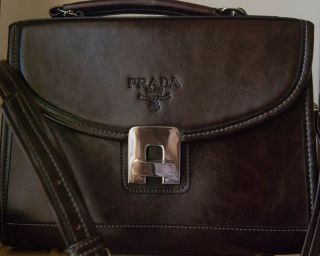 Prada Milano Brown Leather Handbag Lowered Price Must Sell Last Chance 