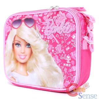 Barbie School Lunch Bag Pink Jewels Insulated Food Box