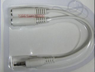 Audio Splitter Cable for Audio Devices White