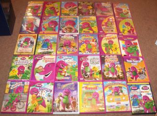 Huge Lot of Barney DVDs Choice Auction 30 Titles to Choose Create 