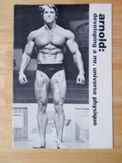 Arnold Schwarzenegger Developing A Mr Universe Physique Muscle Booklet 