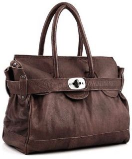 NwT 2012 FALL Auth. LIEBESKIND Berlin GLORIA 2D Brown Leather Handbag