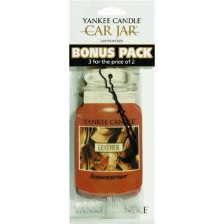 Case of 12 Yankee Candle Leather Car Jar Air Fresheners 1119496
