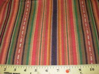 YDS RALPH LAUREN ARROYO STRIPE EMBROIDERED UPHOLSTERY FABRIC 