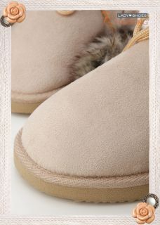warm♥ Womens Australian Classic Faux Furs Boots Beige