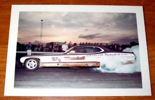 VINTAGE L M PHOTOCARD KING MARSHALL STRETCHED DUSTER FUNNY CAR