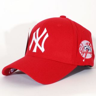 New York Yankees Flex Fit Band Hats Baseball Ball Cap Red White