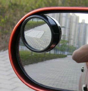 2pcCar Auto Side Rearview Convex Rear View Round 360 Spot Blind Mirror 