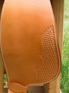 Tan Color Basket Weave Western Reining Horse Saddle 16