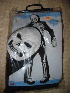 Halloween Express Skeleton Costume size Large 12/14 Skelebones 3 D 