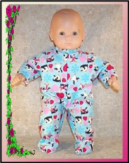 Doll Clothes 14 16 inch Baby Pajamas Fit American Girl Bitty Penguins 