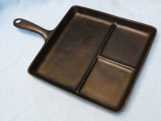 EXC Old Wagner Cast Iron Bacon Egg Breakfast Skillet