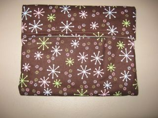 Microwave Baked Potato Bag Brown with Pink Blue and Green Accents