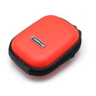Mini Universal Digital Camera Hard Carry Case Pouch Red