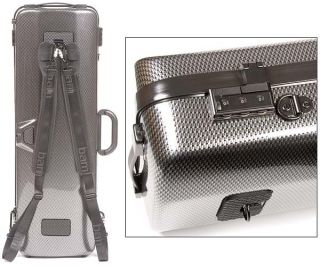 Bam France Hightech 4/4 Violin Case with Silver Carbon Finish