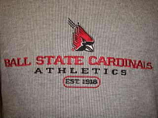 New Ball State Univ BSU Cardinals Gray Sweatshirt L