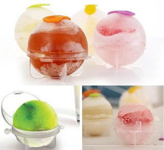 4pcs Ice Brick Mold Party Bar Tray Cube Round Sphere Ball Maker Mould 