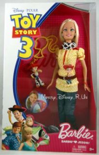 BARBIE LOVES Jessie Disney Toy Story DOLL With Backpack Clip