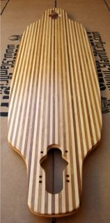 New Drop thru Bamboo Longboard Skateboard Deck Through 36 Stripe 36 x 