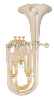 Compensating Baritone Horn BBB 3 Valves Silver Plated