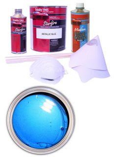 Metallic Blue Acrylic Enamel Auto Paint Kit