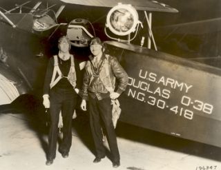 1931   Lieutenant James C. Barr and Captain C.D. Barnhill with the 