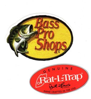 Bass Pro Shop & Rat L Trap Decals fishing lures hunting archery tackle 