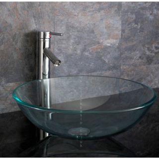 Bathroom Vanity Clear Glass Bath Vessel Sink Bowl Basin