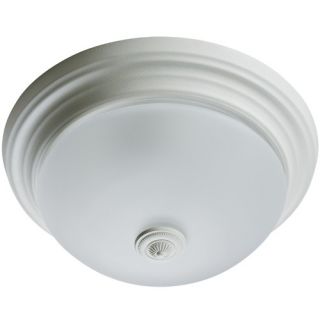 Bathroom exhaust fan with light Ashbury collection Satin white finish 
