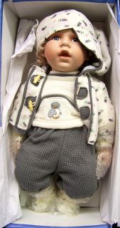 Jaar Baby Boy Porcelain Doll 21 Inches Tall Cathay Collection