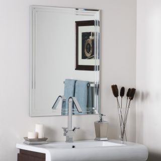 Frameless Bathroom Tri Bevel Wall Mirror Hall Designer