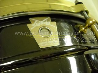 Ludwig Black Beauty Snare Drum w Brass Hardware