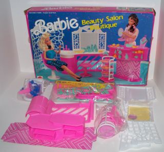 1990 Mattel Arco Toys Barbie Beauty Salon Boutique Playset 7275 
