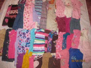 NAME BRAND BABY GIRLS CLOTHES NWT EUC 18 24 MONTHS 42 PIECE LOT