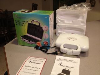    Easy Clean Waffle Baker Maker Waffle Iron Model 218 Excellnt
