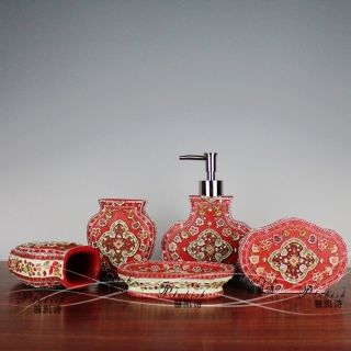 Pcs Bathroom Accessories Decoration Set Special Gifts Indian Style 