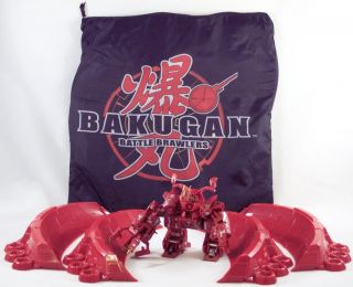 Bakugan Brawlers Battle Figure Fighting Arena Plus Red Maxus Dragonoid 