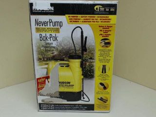 Hudson 13854 NeverPump Bak Pak 4 Gallon Battery Operated Sprayer