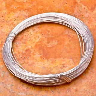 26 Gauge Beading Wires Findings 925 Silver Plated Over Solid Coppe 421 