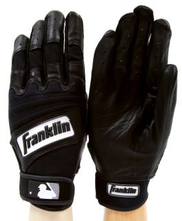   Player Classic II Leather Pro Batting Gloves Black Adult 10711F