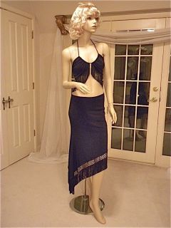 Attention Getting Midriff Baring Gianni Versace CLASSIC V2 Skirt and 