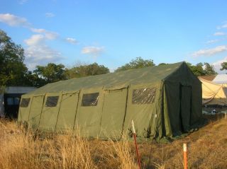 Base x GP High Tech Army Wall Tent Pop Up Frame Model 307 18 x 35 w 