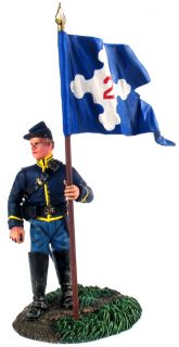 BRITAIN ~  31115   Union 2nd Corps Flagbearer, Dismounted