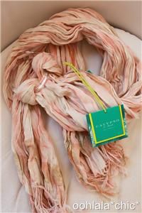 Calypso St Barth Target Printed Scarf with Lurex Peach